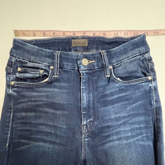 Mother Looker High-Rise Ankle Fray Skinny Jeans in Tongue And Chic Size 26 - Picture 7 of 13